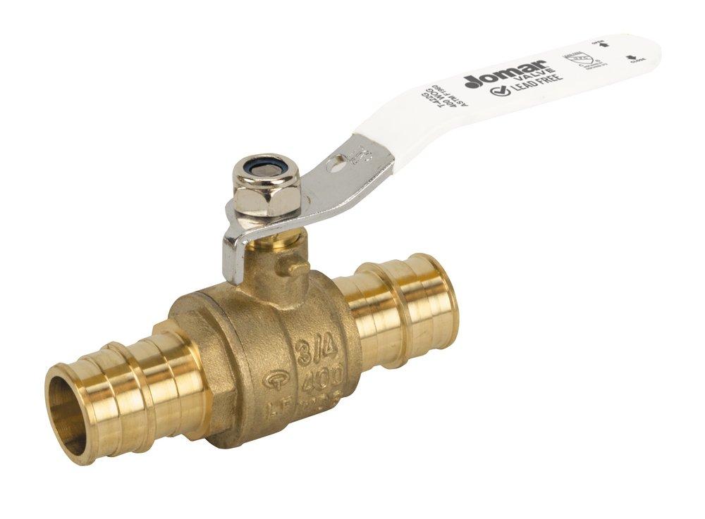 Jomar International Brass Standard Port PEX Ball Valve 