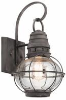 Weathered Zinc WEZI 1 100 Watts Medium Incandescent Lantern Wall Mount 