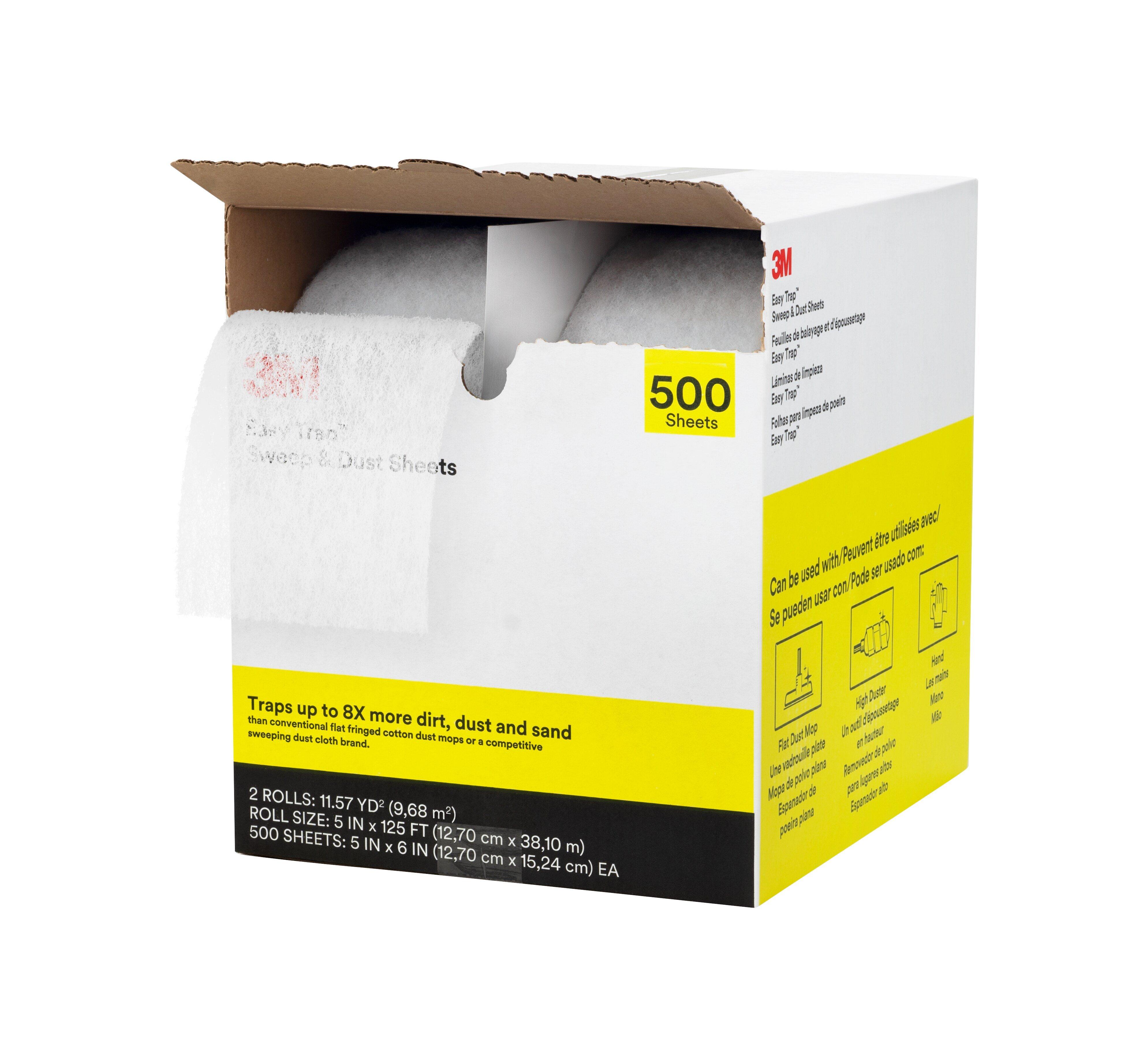 Easy Trap&trade; White Recycled Materials Sweep and Dust Sheet in White (Case of 2 Rolls) 