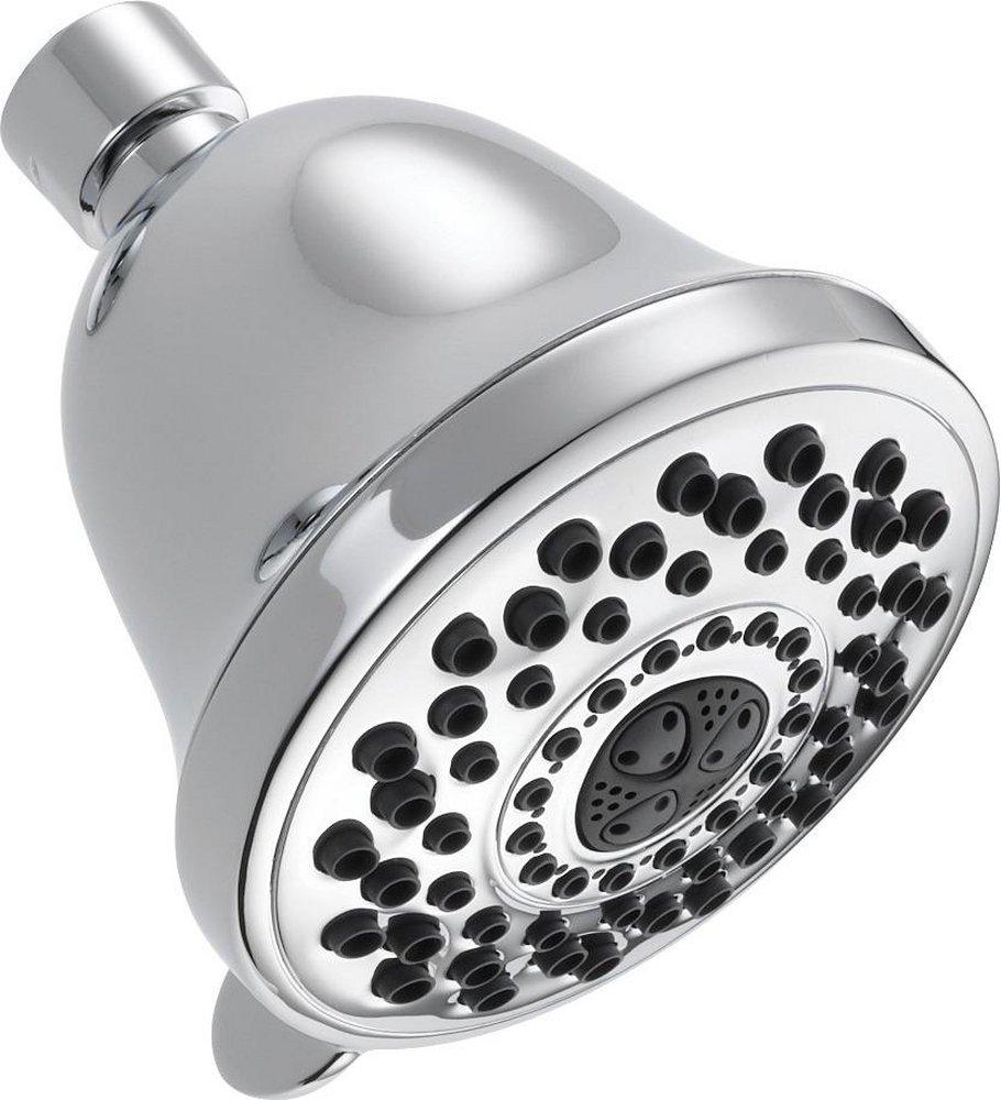 Delta Faucet Chrome Multi Function Full Body, Full Spray with Massage, Fast Massage, Soft Drench, Shampoo Rinsing, Pause and Soft Drench with Massage Showerhead 