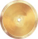 Linkasink Satin Unlacquered Brass 16 X 8 Round Metal Vessel UNBR 