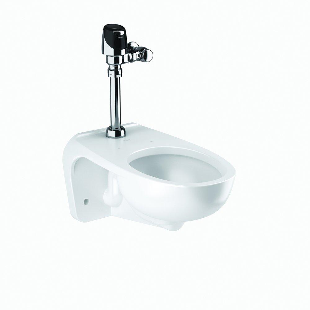 Sloan Valve White 1.28 gpf Elongated One Piece Toilet 