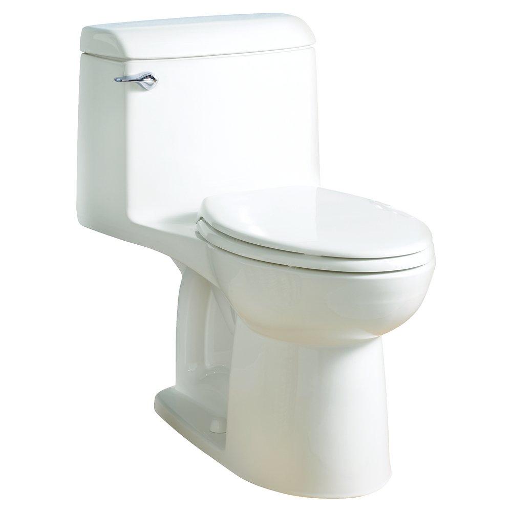American Standard White 1.6 gpf Elongated One Piece Toilet with Left-Hand Trip Lever 