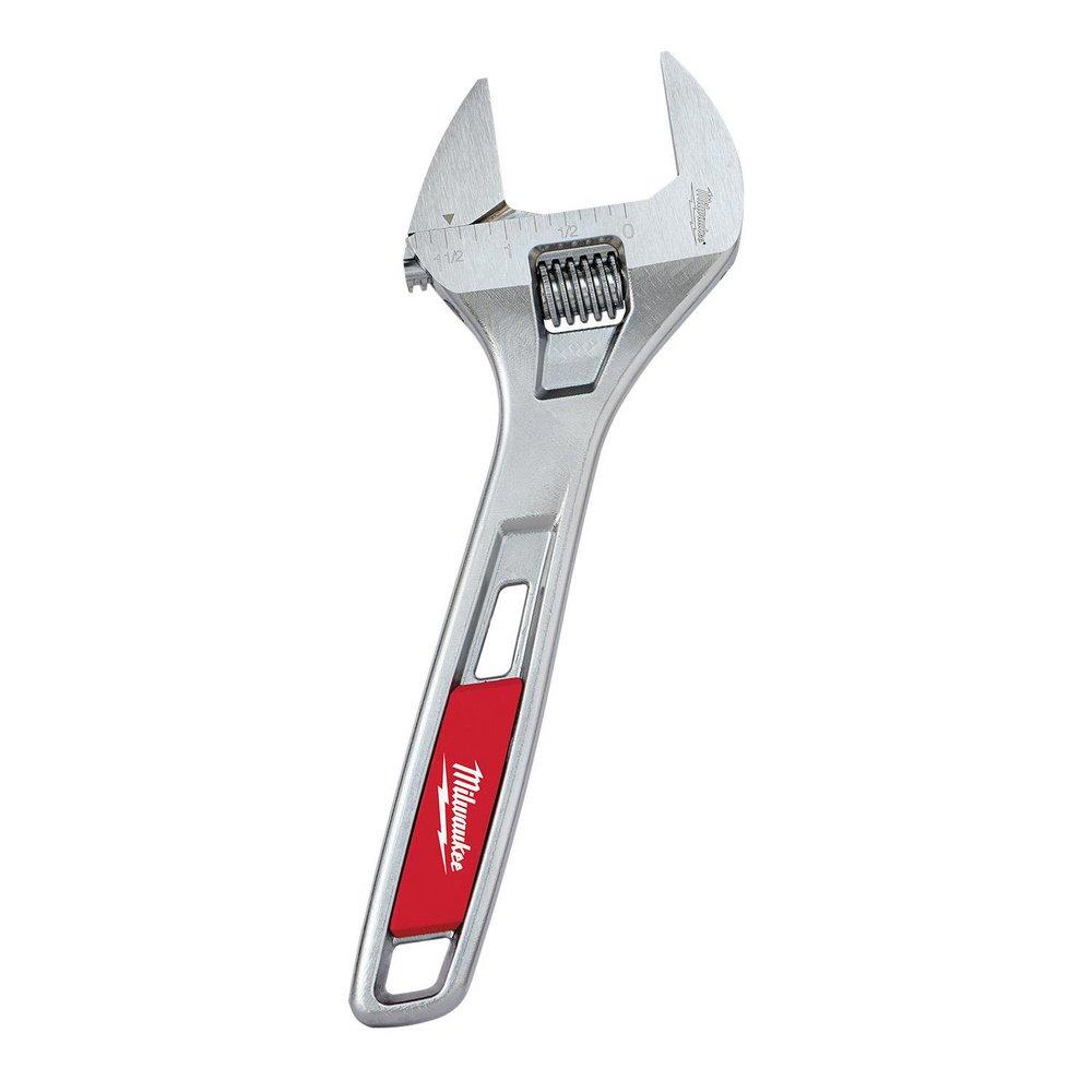 Milwaukee® Silver 8 in. Wide Jaw Adjustable Wrench 