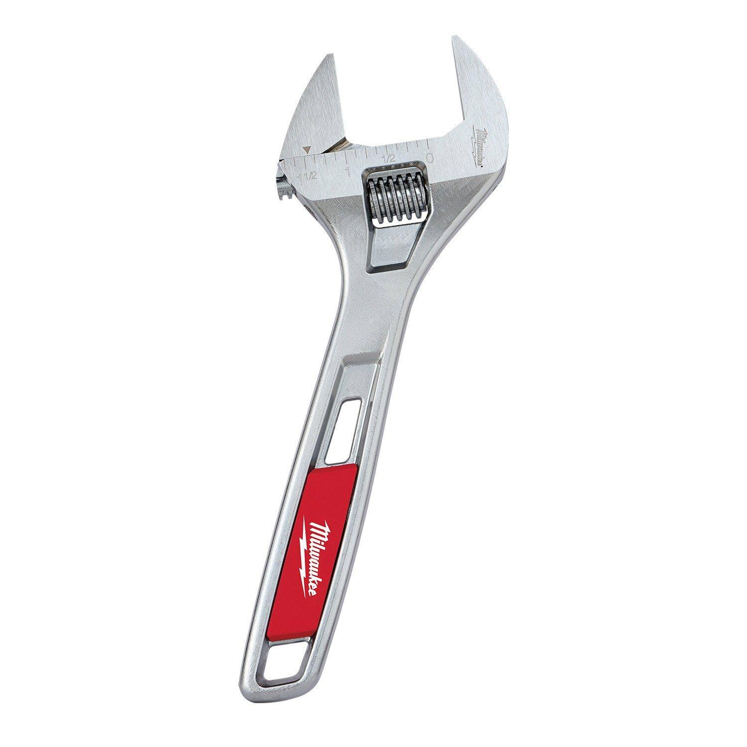 Milwaukee&reg; Silver Wide Jaw Adjustable Wrench 