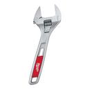 Milwaukee&reg; Silver Wide Jaw Adjustable Wrench 
