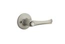 Left Hand Privacy Lever Set in Satin Nickel