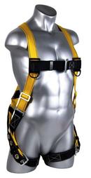Guardian Yellow Polyester Velocity Harness with Protection Chest, Tongue and Buckle Leg Strap 
