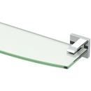 Gatco Polished Chrome 20-13/100 in. Metal and Glass Bathroom Shelf 