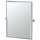 32-1/2 x 24-1/2 in. Elevate Framed Rectangle Mirror in Polished Chrome