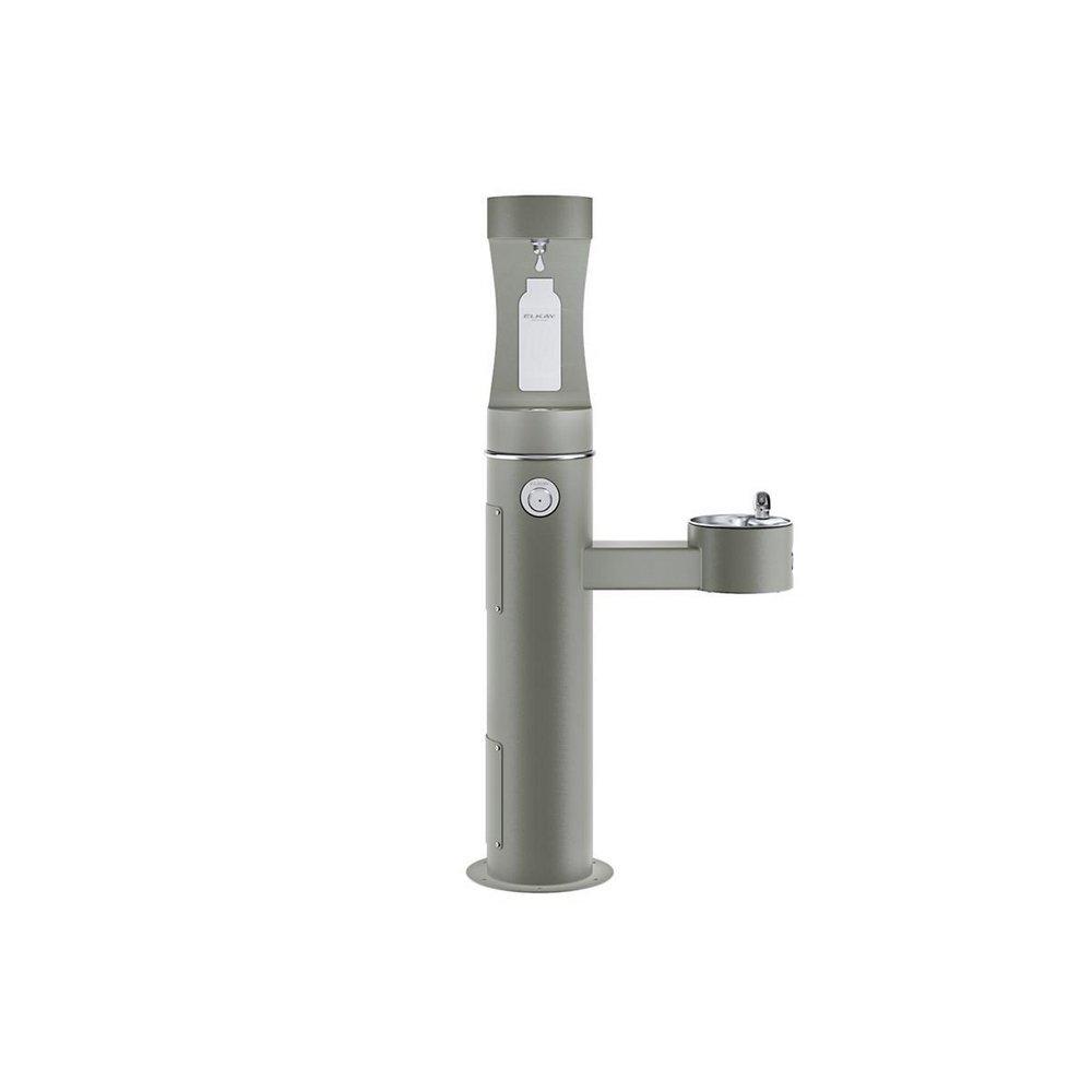 Elkay Grey Lead Law Compliant FM ADA DBL OUTDR BTL FILL & FTN 