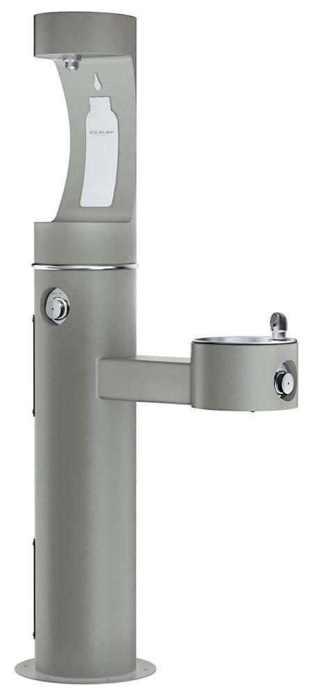 Elkay Grey Lead Law Compliant FM ADA DBL OUTDR BTL FILL & FTN 