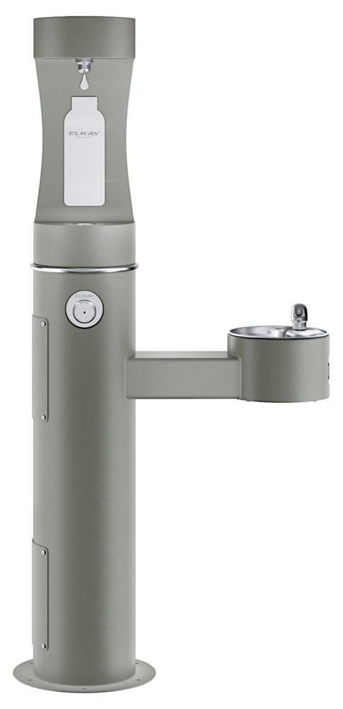 Elkay Grey Lead Law Compliant FM ADA DBL OUTDR BTL FILL & FTN 