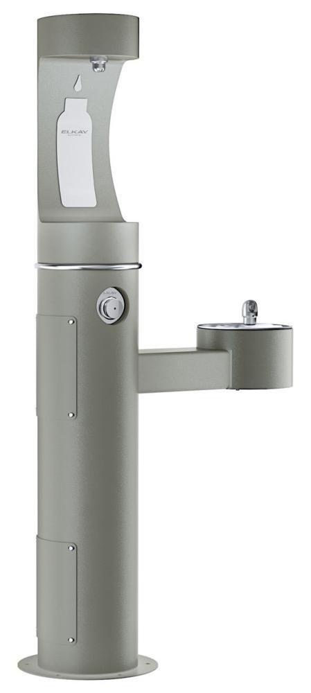 Elkay Grey Lead Law Compliant FM ADA DBL OUTDR BTL FILL & FTN 