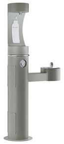Elkay Grey Lead Law Compliant FM ADA DBL OUTDR BTL FILL & FTN 