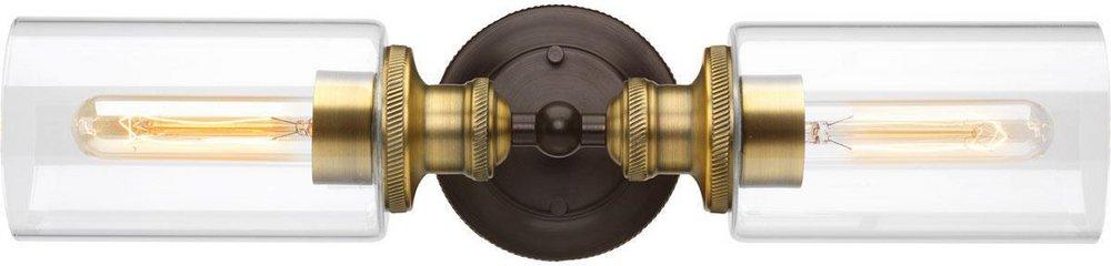 Progress Lighting Antique Bronze 2-Light Medium E-26 Base Bath Bracket 