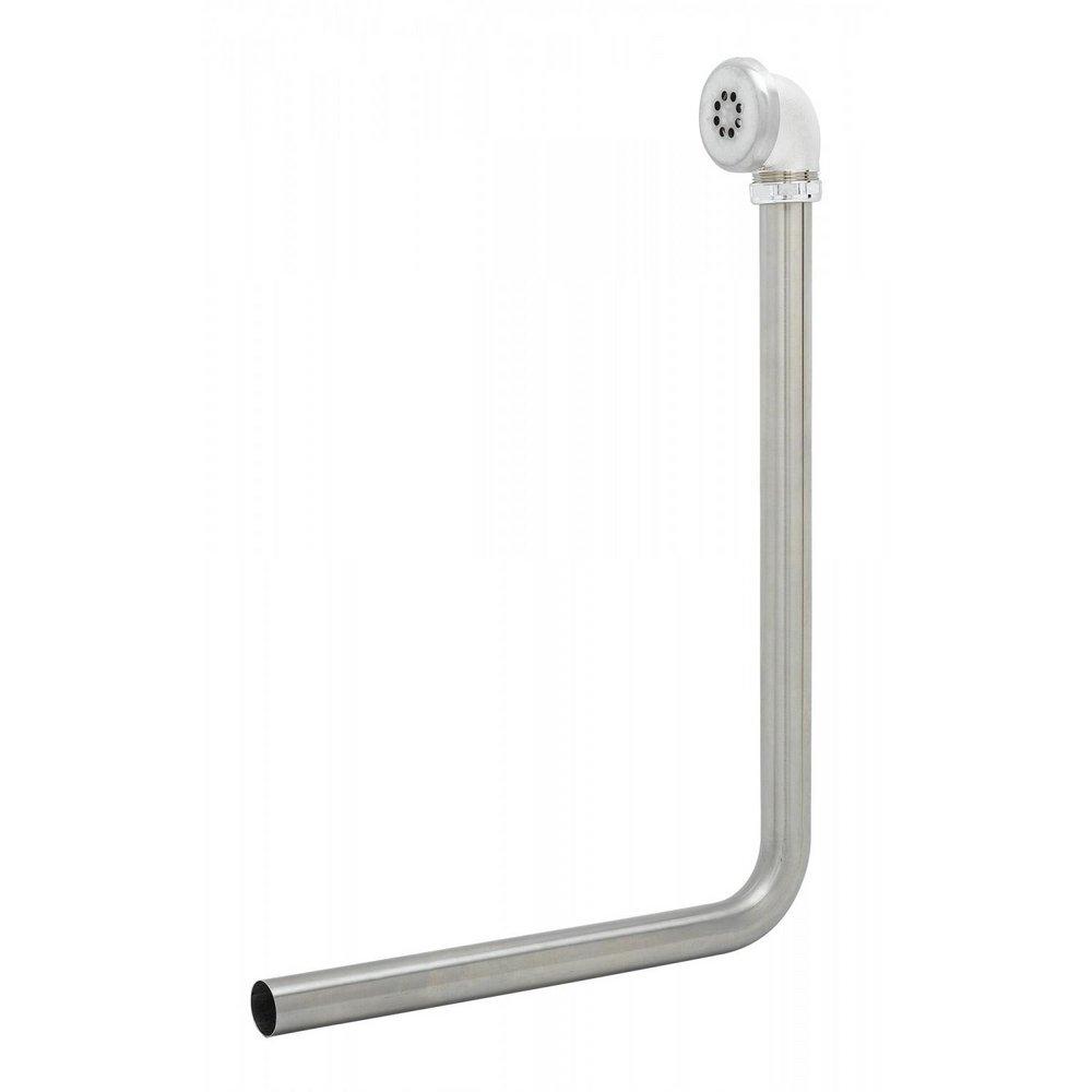 T&S Brass Stainless Steel Brass Toe-Tap Drain 