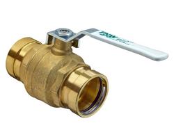 2-1/2 in. Brass Full Port Press Ball Valve