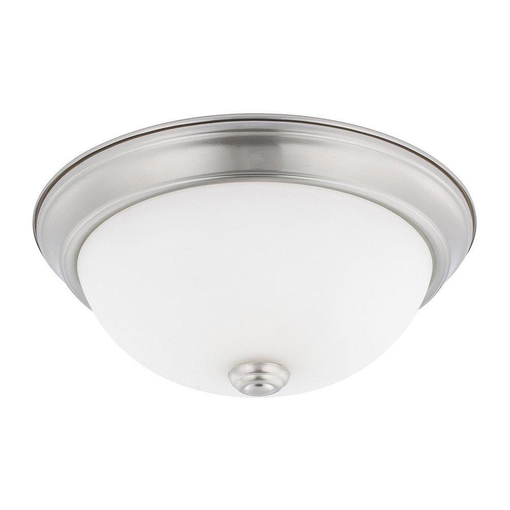 Capital Lighting Brushed Nickel 60W 2-Light Medium E-26 Base Incandescent Ceiling Fixture 