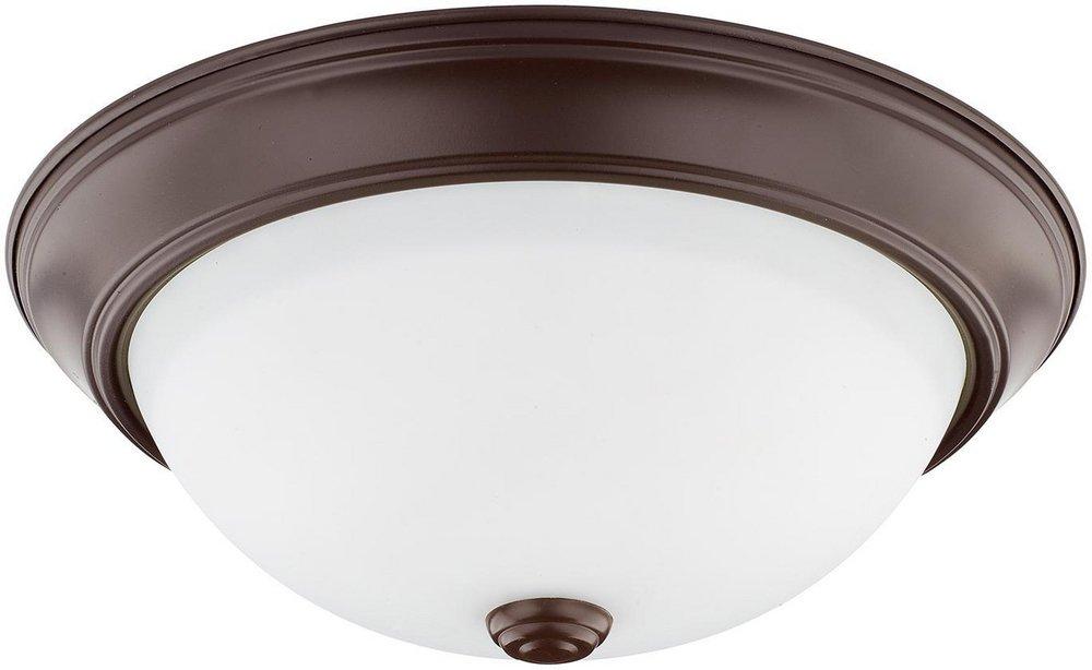 Bronze 60W 2-Light Flushmount Ceiling Light 