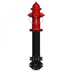 Red 5 ft. 6 in. Mechanical Joint Assembled Fire Hydrant