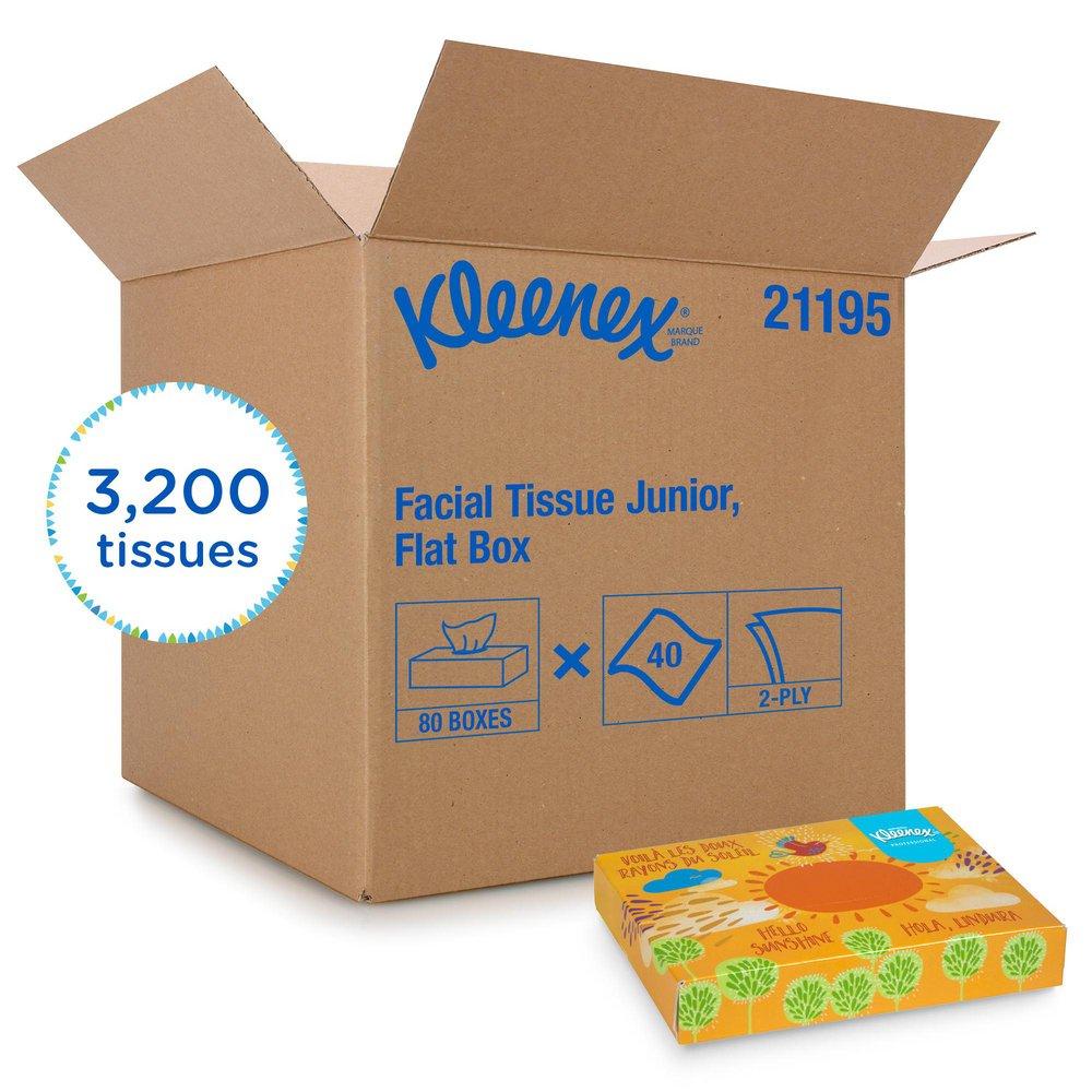 Kimberly Clark White 5-1/2 in. Facial Tissue in White 
