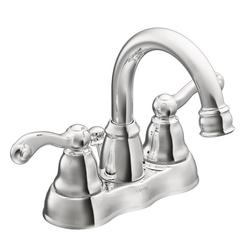 Two Handle Centerset Bathroom Sink Faucet in Chrome