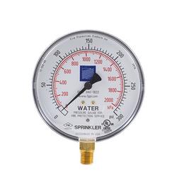 1/4 in. 300 psi NPT Aluminum, Copper Alloy and Plastic Fire Sprinkler Pressure Gauge