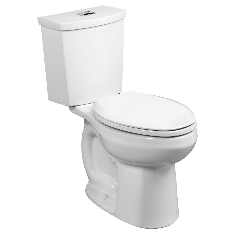 0.92 gpf/1.28 gpf Dual Flush Elongated Two Piece Toilet in White 