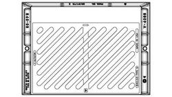 35-3/4 in. Steel Tapered Adjusting Riser GrateAssembly