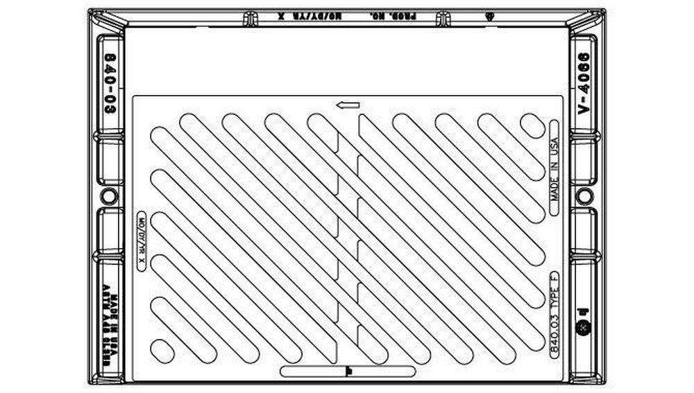 EJ Steel Tapered Adjusting Riser GrateAssembly 