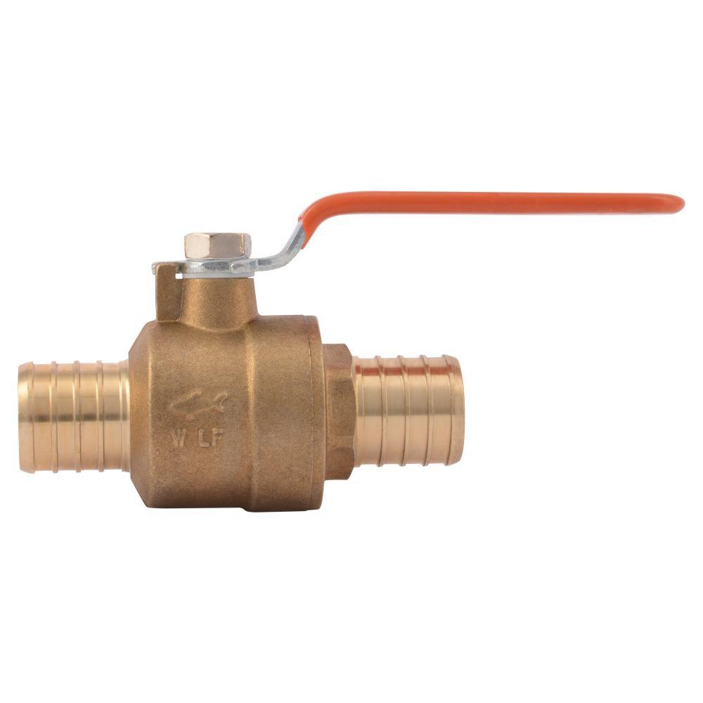SharkBite&reg; Natural Brass Brass Crimp Ball Valve 