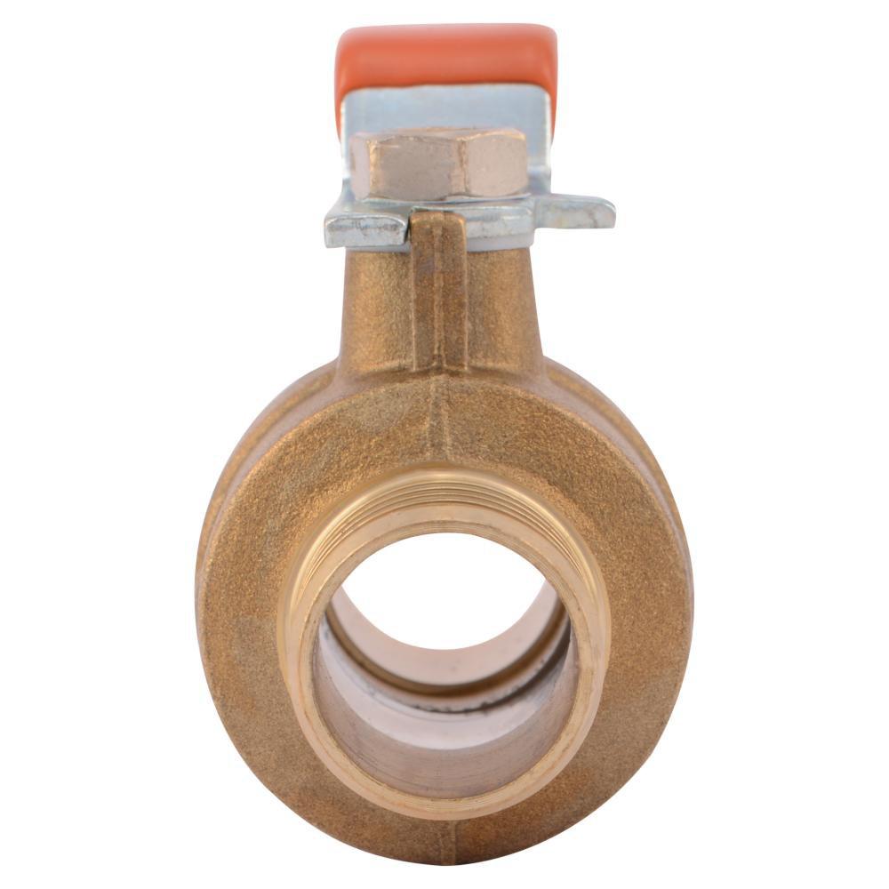SharkBite&reg; Natural Brass Brass Crimp Ball Valve 