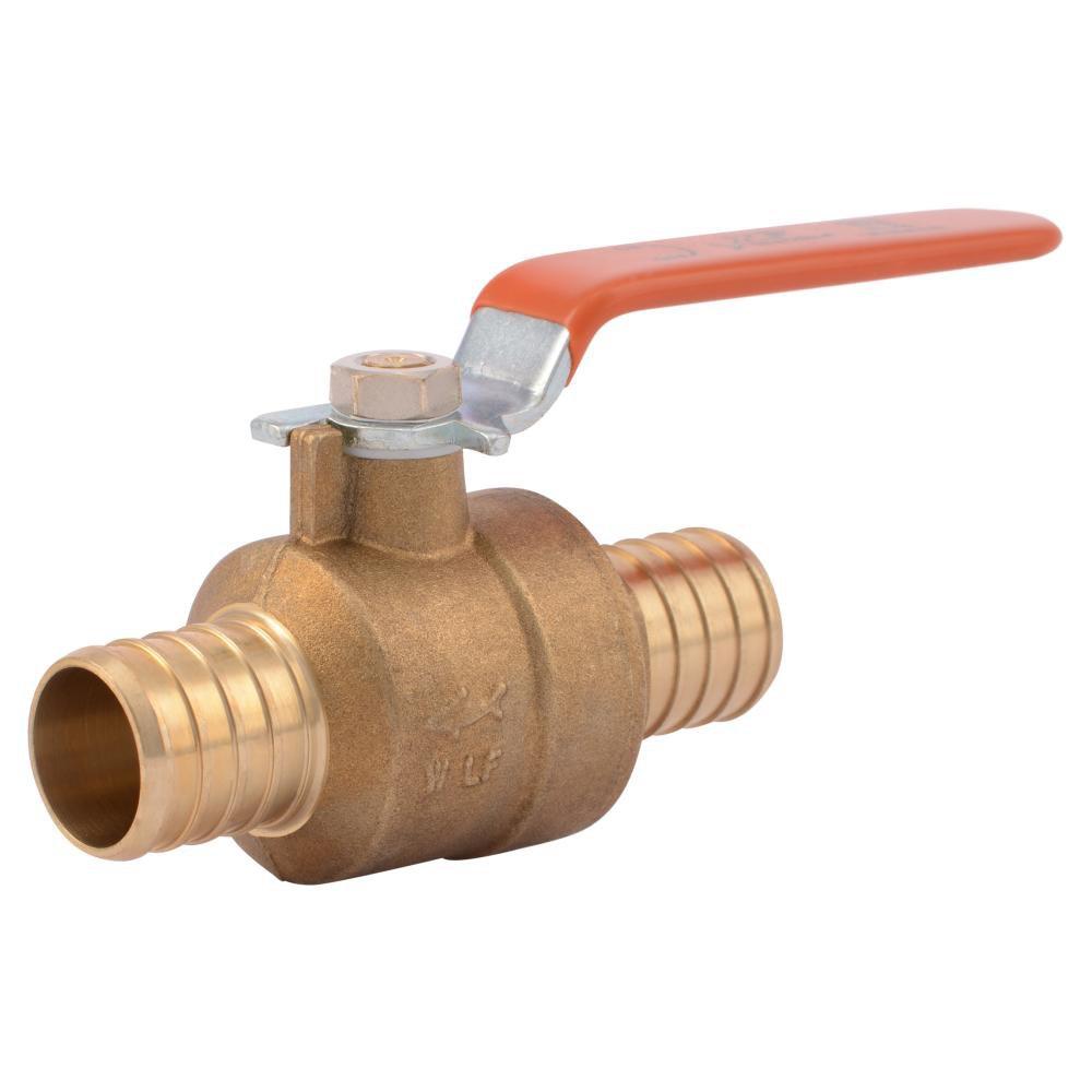 SharkBite&reg; Natural Brass Brass Crimp Ball Valve 
