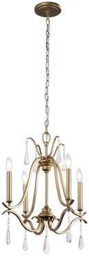 Minka Lavery Brio Gold 60W 4-Light Chandelier 