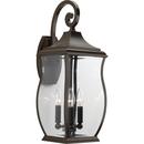 Progress Lighting Oil Rubbed Bronze 22 in. 3-Light Outdoor Wall Lantern 