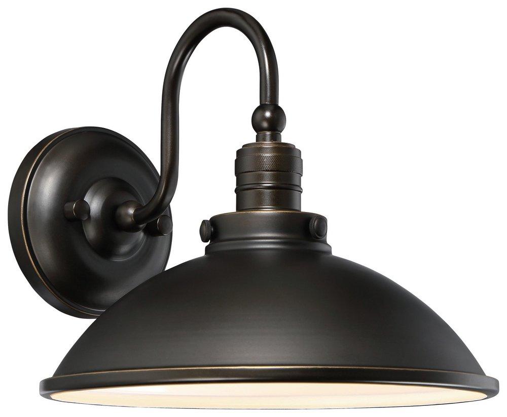 Minka Oil Rubbed Bronze with Gold Highlights 1-Light LED Light Wall Mount 