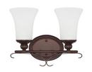Capital Lighting Bronze 100W 2-Light Medium E-26 Incandescent Vanity Fixture 