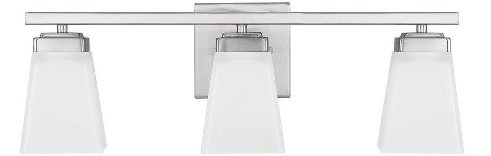 Capital Lighting Brushed Nickel 3-Light Vanity Fixture 