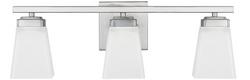 100W 3-Light Medium E-26 Base Incandescent Vanity in Brushed Nickel