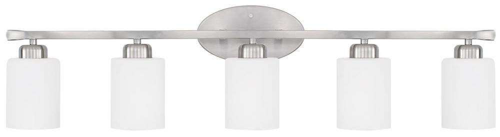 Capital Lighting Brushed Nickel 5-Light Vanity Fixture 