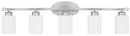 Capital Lighting Brushed Nickel 5-Light Vanity Fixture 