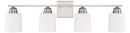 Capital Lighting Brushed Nickel 4-Light Vanity Fixture 