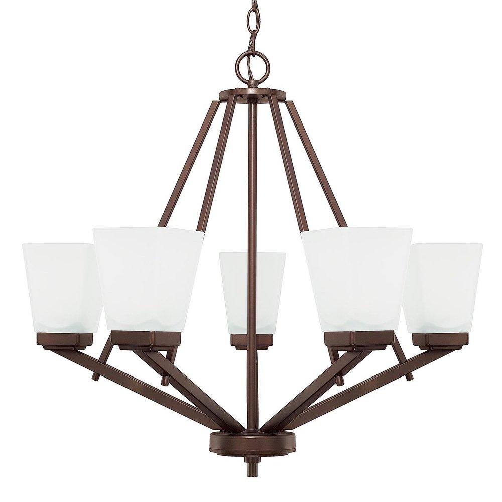 Capital Lighting Bronze 23-1/2 in. 5-Light Chandelier 