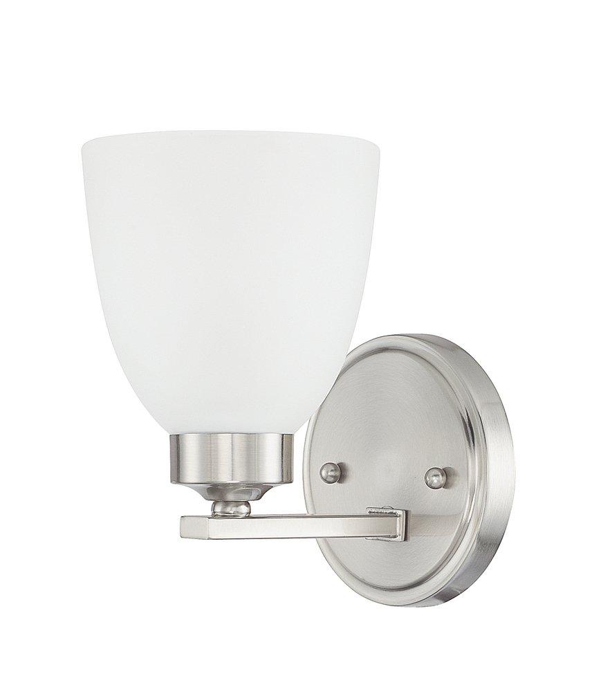 HomePlace by Capital Lighting Brushed Nickel 100W 1-Light Medium E-26 Incandescent Wall Sconce 