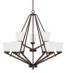 Capital Lighting Bronze 60W 9-Light Medium E-26 Incandescent Chandelier 