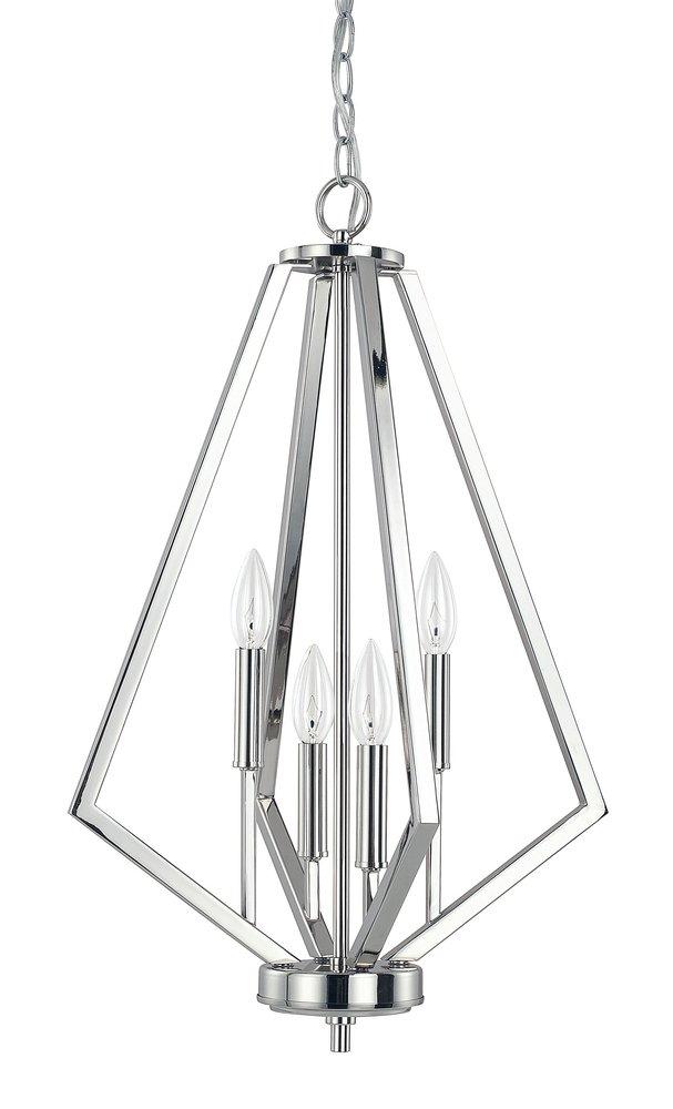 HomePlace by Capital Lighting Polished Nickel 4-Light 60W Foyer Light 