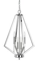 HomePlace by Capital Lighting Polished Nickel 4-Light 60W Foyer Light 