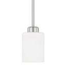 Capital Lighting Brushed Nickel 1-Light Pendant 