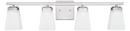 Capital Lighting Brushed Nickel 100W 4-Light Bath Vanity Light 